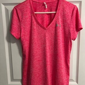 Under Armour Pink Fitted Short Sleeve T-Shirt